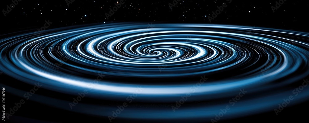 Poster cosmic abstract background concept. a swirling vortex in deep space showcasing a mesmerizing pattern