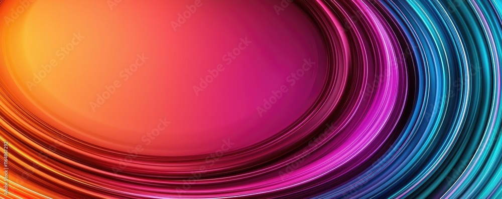 Poster circles abstract background idea. vibrant abstract background with colorful swirling lines and smoot