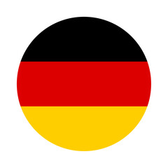 Round German flag icon