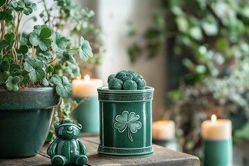 Celebrate Irish traditions with festive St. Patrick's home decor featuring green accents and charming details