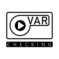 Video Assistant Referee Logo Template