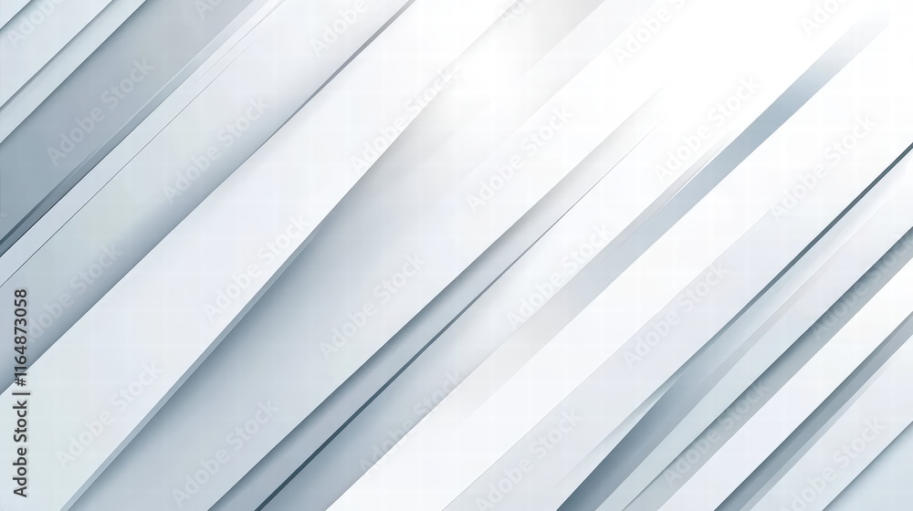 Poster abstract grey and white background with diagonal layers and smooth texture for modern design and cre