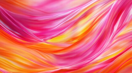 Fototapeta premium A vibrant streak of pink fabric, flowing gracefully in an abstract pattern, enhancing the background with a sense of energy and beauty