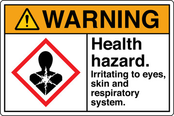 Obraz premium 05 ISO 7010 GHS Chemicals Lab...