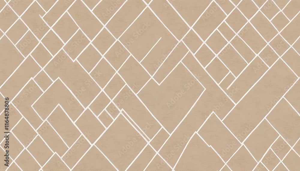Poster abstract beige pattern with intersecting white lines
