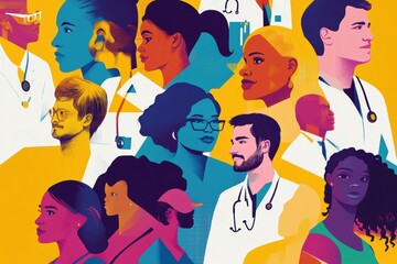 Diverse Healthcare Professionals United In Service