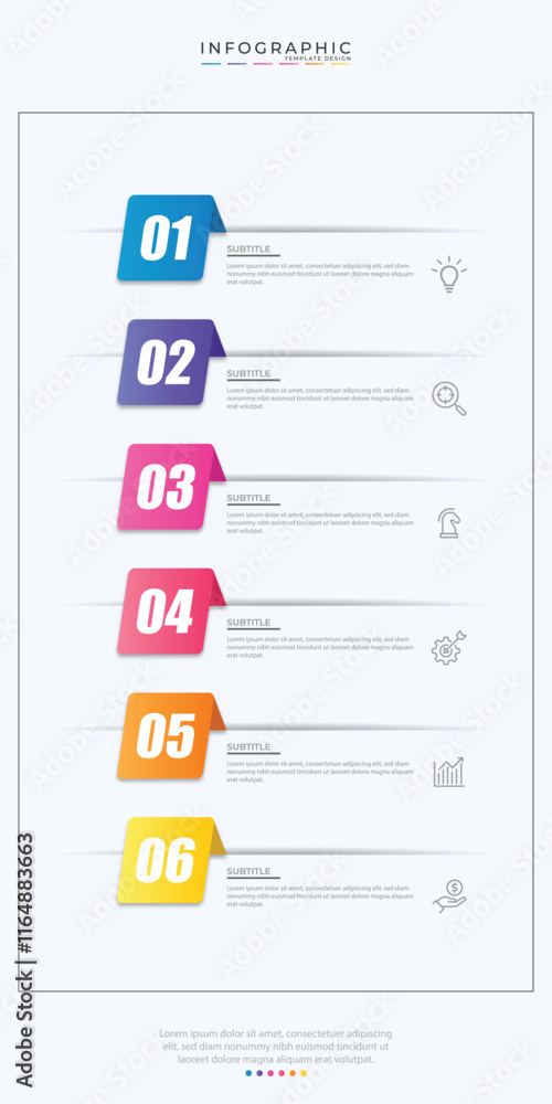 Aufkleber vector infographic label design with circle infographic template design and 4-5-6 options or steps. 