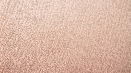 Fototapeta premium High-resolution close-up of a pale pink leather texture showing subtle grain and a soft, even tone.