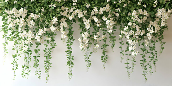 Fototapeta White Flower Vines Illustration