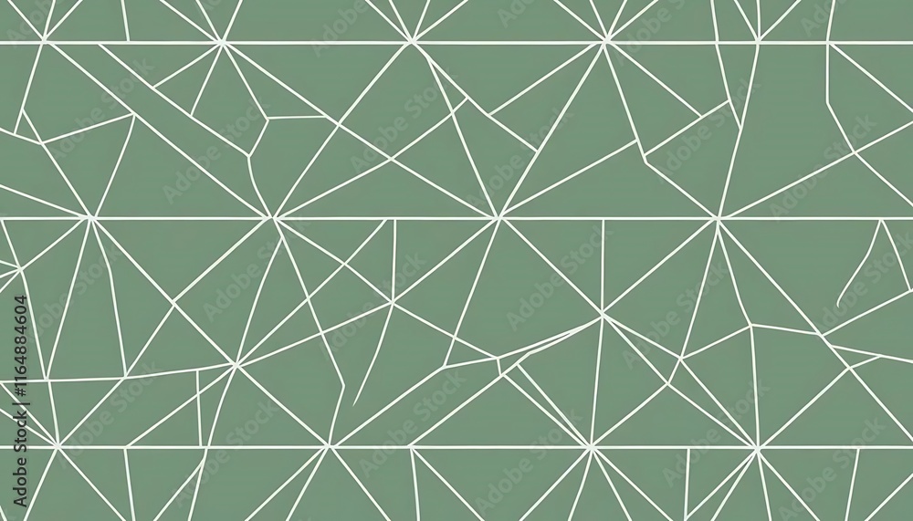 Poster abstract geometric pattern green background design