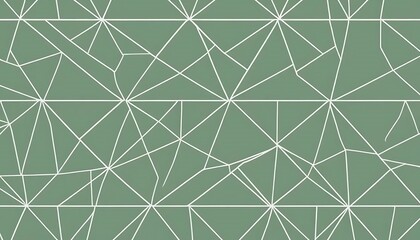 Abstract Geometric Pattern Green Background Design