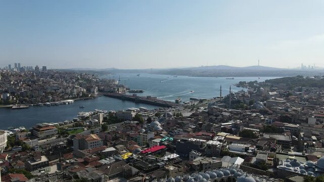 Istanbul Suleymaniye Mosque Dome Aerial