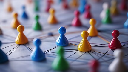 Dynamic Network of Figures Showcasing Social Media Engagement