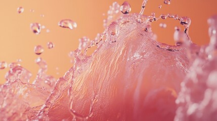 Fototapeta premium motion forming fluid, organic shapes across the screen. Generative AI