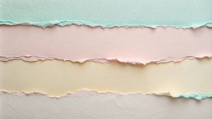 Fototapeta premium Pastel Torn Paper Texture Background Abstract Design Element for Art and Craft Projects