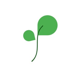 Plant icon isolated background