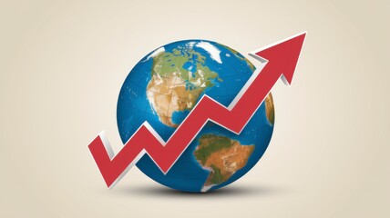 Global Growth Upward Trend, Economic Expansion, World Progress