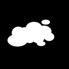 Cloud icon isolated background