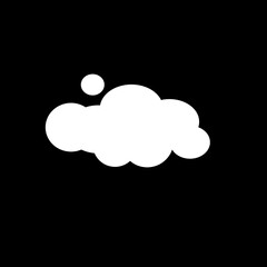 Cloud icon isolated background