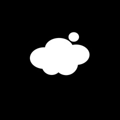 Cloud icon isolated background