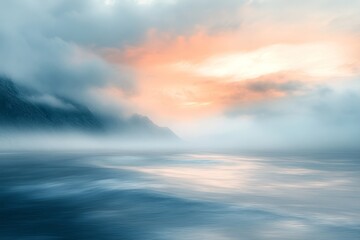 abstraction of clouds, mist, and light. Generative AI