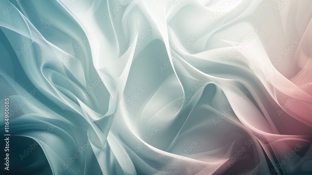 Aufkleber a soft, flowing abstract design with gentle gradients and textures.
