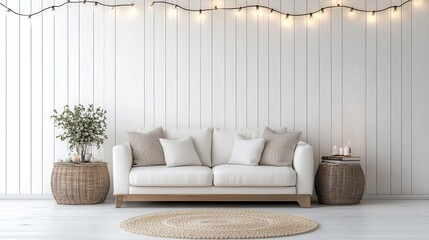 [Cozy Modern Living Room Decor] Cozy Modern Living Room Design Inspiration: Neutral Color Scheme & Plush Seating
