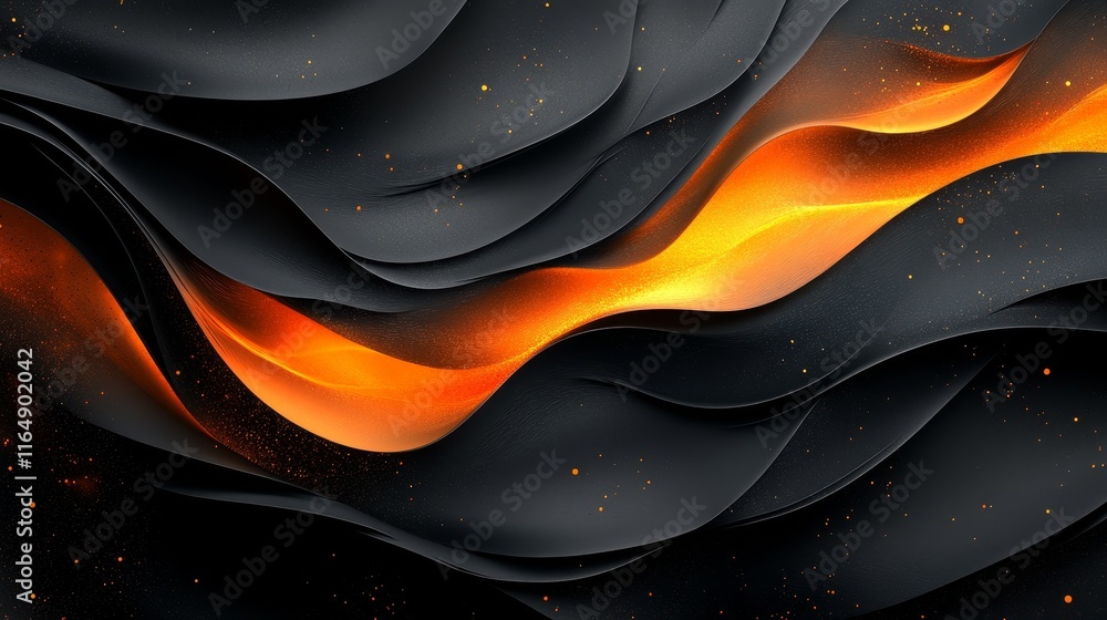 Poster minimalistic black gradient wallpaper with smooth transitions and sleek design, ideal for creating a