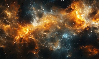 Deep space textures forming a vast, abstract universe. Generative AI