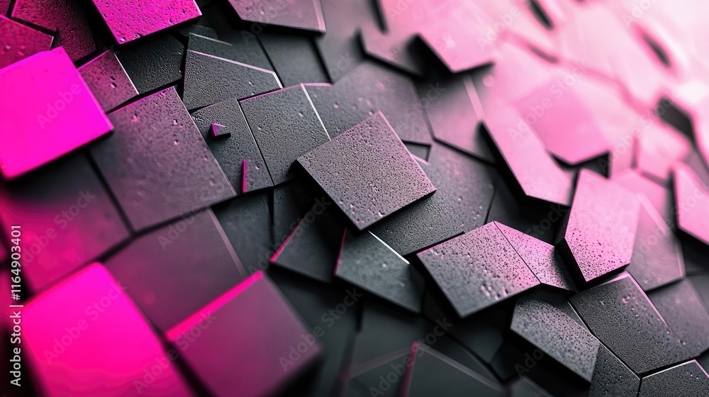 Poster noise abstract background concept. abstract textured background with geometric shapes in pink and bl