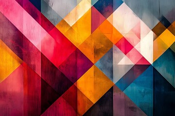 transforming into abstract geometric art. Generative AI
