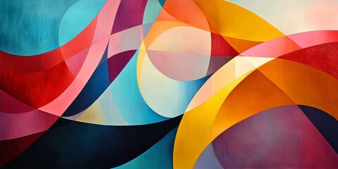 Obraz premium evolving through geometric abstraction. Generative AI