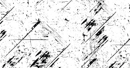 Black and white grunge urban texture vector with copy space. Abstract illustration surface dust and rough dirty wall background with empty template.
