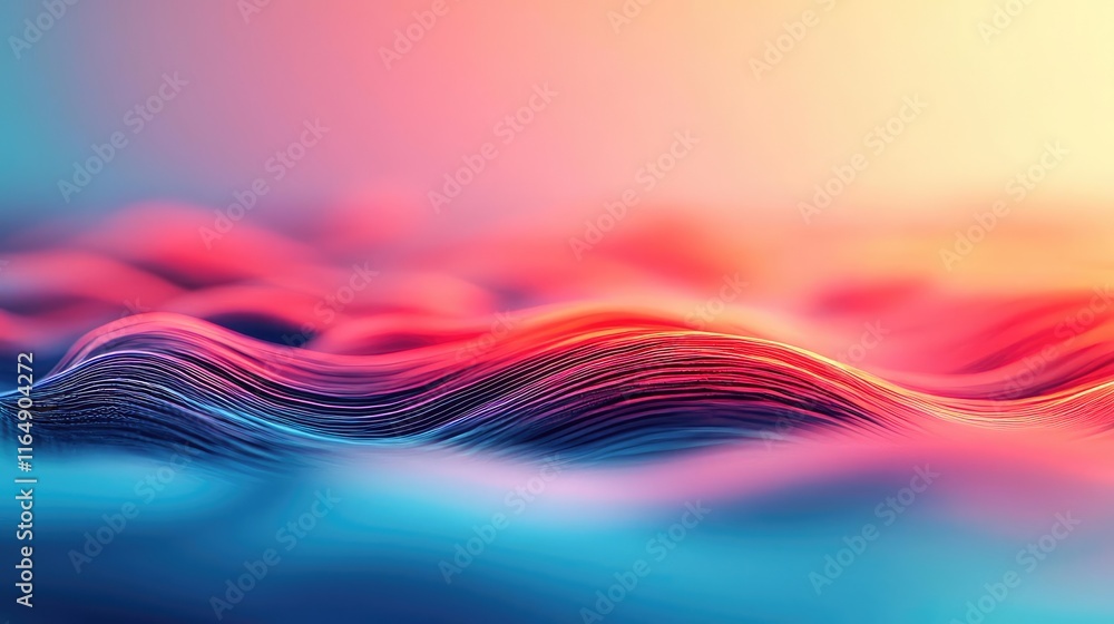 Poster noise abstract background concept. abstract waves in vibrant colors creating a mesmerizing visual ex