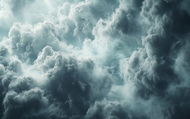 Obraz premium clouds moving dynamically in digital space. Generative AI