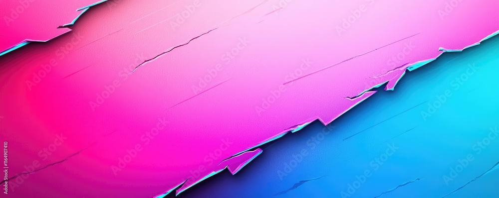 Poster torn abstract background idea. vibrant abstract gradient background in pink and blue hues for creati