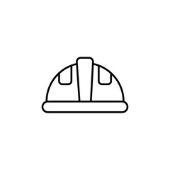 construction helmet icon vector symbol isolated