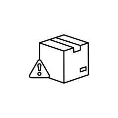 delivery error icon vector symbol isolated