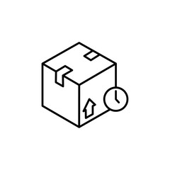 delivery time icon vector symbol isolated