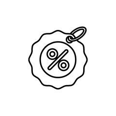 discount tag icon vector symbol isolated