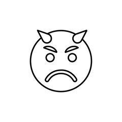 evil icon vector symbol isolated