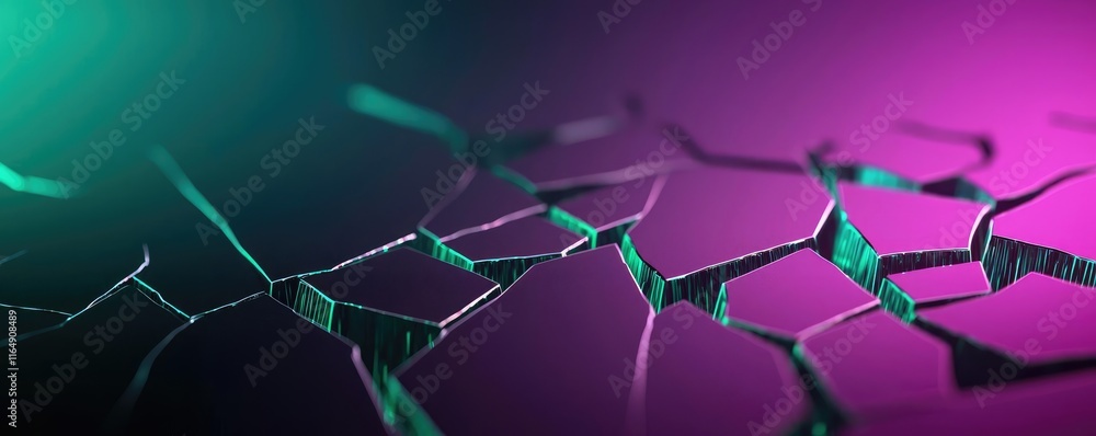 Poster torn abstract background idea. a vibrant abstract design featuring cracked surfaces with colorful li