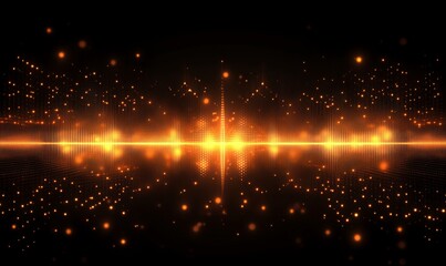 Fototapeta premium lights pulse and fade in a rhythmic abstract design. Generative AI