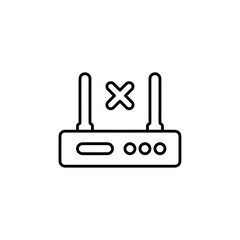 no wifi icon vector symbol isolated