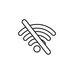 no wifi icon vector symbol isolated