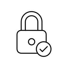 safe lock icon vector symbol isolated