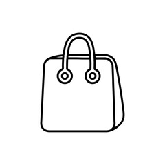shopping bag icon vector symbol isolated