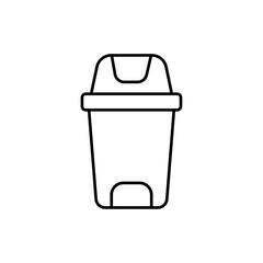 trash can icon vector symbol isolated