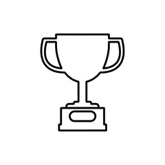 trophy icon vector symbol isolated