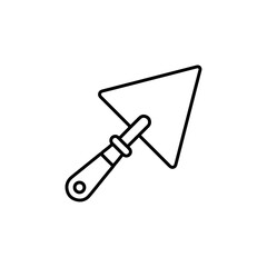 trowel icon vector symbol isolated